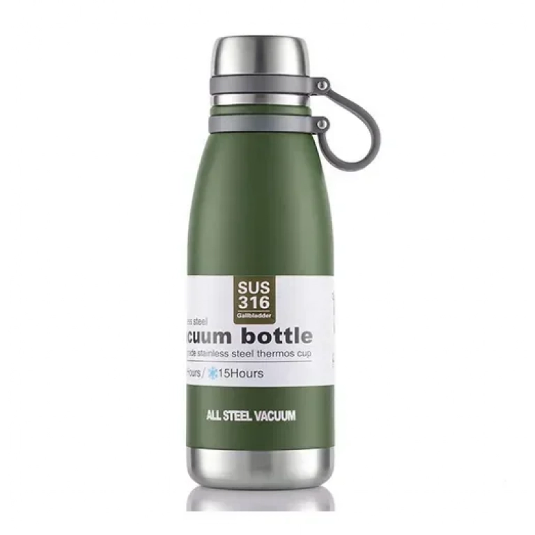 Μπουκάλι θερμός με ιμάντα μεταφοράς 800ml JB-6065 πράσινο