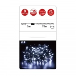 Χριστουγεννιάτικα Λαμπάκια 1500LED Ψυχρό Λευκό 78m IP44 με Πράσινο Καλώδιο και Πρόγραμμα AN57318 ARRANGO
