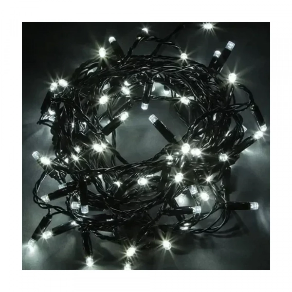 Χριστουγεννιάτικα Λαμπάκια 1500LED Ψυχρό Λευκό 78m IP44 με Πράσινο Καλώδιο και Πρόγραμμα AN57318 ARRANGO