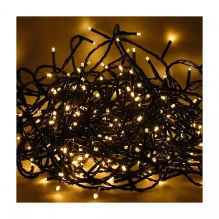 Χριστουγεννιάτικα Λαμπάκια 1500LED Θερμό Λευκό 78m IP44 με Πράσινο Καλώδιο και Πρόγραμμα AN57319 ARRANGO