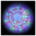 Χριστουγεννιάτικος φωτοσωλήνας σε RGB χρώμα 10m με 8 προγράμματα διάφανος