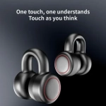 Ασύρματα Ακουστικά Αδιάβροχα με κλιπ Bone Conduction & Noise Cancellation Bluetooth 5.3 K24 σε Μαύρο Χρώμα
