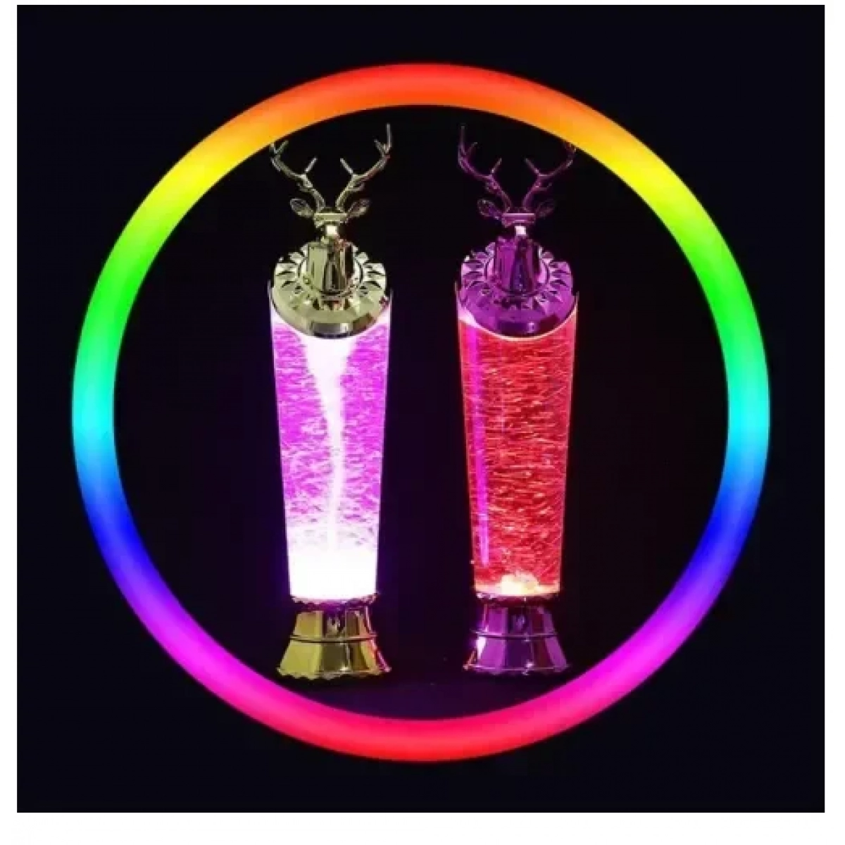 Διακοσμητικό φωτιστικό ανεμστρόβιλος L-666 χρυσό - Image 3