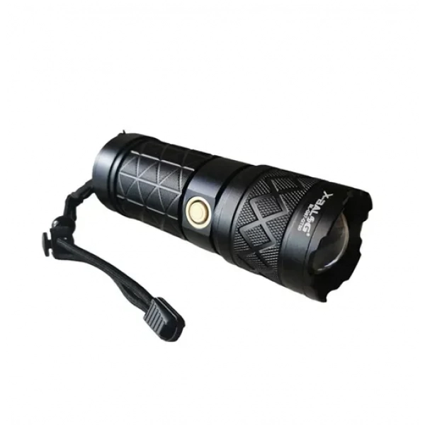 Διπλός φακός Tactical LED αλουμινίου λευκού/κόκκινου φωτισμού X-Balog BL-G87-TG50 μαύρο
