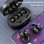 Ασύρματα Ακουστικά Αδιάβροχα με κλιπ Bone Conduction & Noise Cancellation Bluetooth 5.3 K24 σε Μαύρο Χρώμα