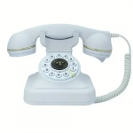 Ενσύρματο ρετρό τηλέφωνο OHO-302 Modern Antique λευκό - Image 3