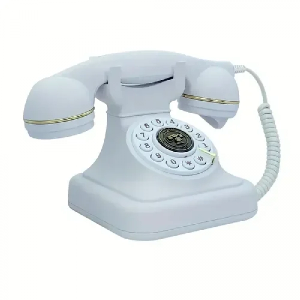 Ενσύρματο ρετρό τηλέφωνο OHO-302 Modern Antique λευκό - Image 4