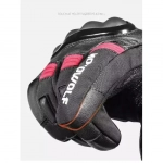 Χειμερινά Γάντια Μηχανής Αδιάβροχα Motowolf MDL0318 Μαύρo/Κόκκινο σε L μέγεθος