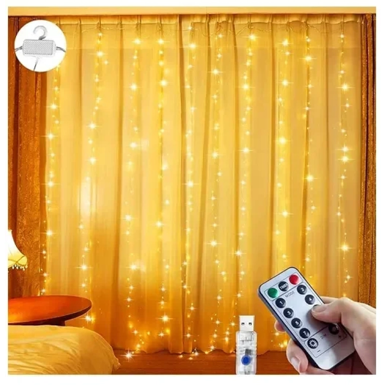 Φωτεινή κουρτίνα LED για διακόσμηση χώρου 3m x 3m FOYU FO-FO1
