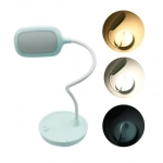 Φωτιστικό γραφείου LED Dimmable με εύκαμπτο βραχίονα & 3 λειτουργίες φωτισμού 7015 γαλάζιο