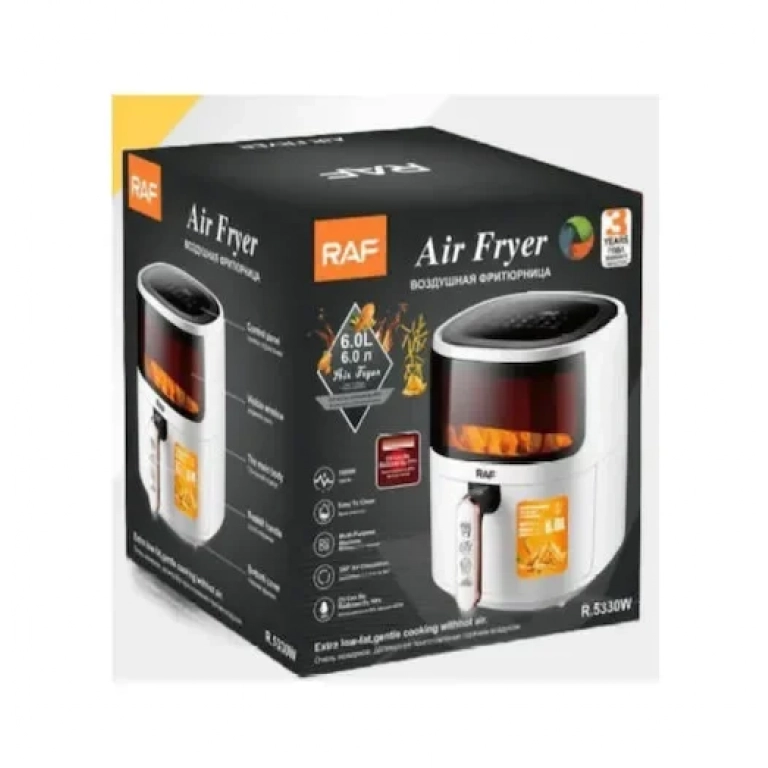 Φριτέζα αέρος με αποσπώμενο κάδο 6lt RAF R.5330W λευκή