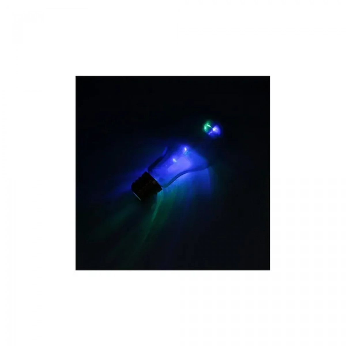 Γυάλινο Φωτιζόμενο LED RGB Ποτήρι σε Σχήμα Λάμπας με 2 Λειτουργίες Φωτισμού
