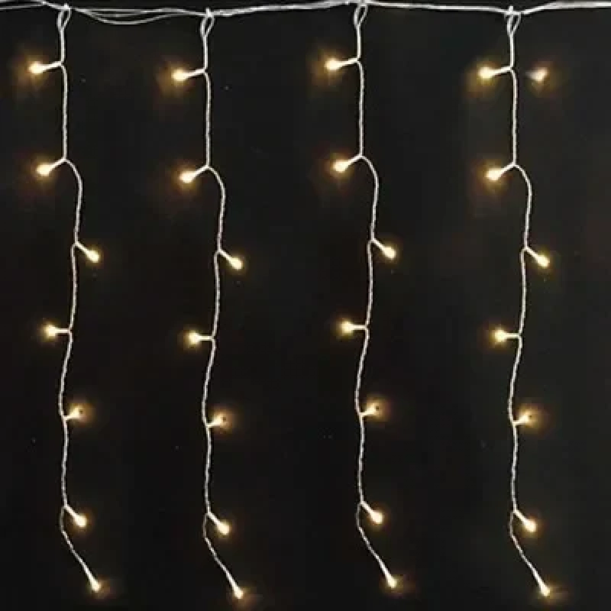 Χριστουγεννιάτικα Λαμπάκια Κουρτίνα 240LED Ζεστό Λευκό 3mx120cm IP44 με Διάφανο Καλώδιο AN57369 ARRANGO