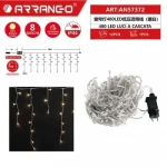Χριστουγεννιάτικα Λαμπάκια Κουρτίνα με 480LED Αδιάβροχο IP44, Θερμό λευκό και 8 Προγράμματα AN57372