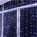Χριστουγεννιάτικα Λαμπάκια Κουρτίνα με 480LED Αδιάβροχο IP44, Ψυχρό Λευκό Led Φωτισμό και 8 Προγράμματα AN57371