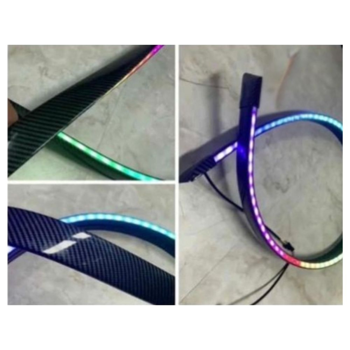 LED ταινία προειδοποιητική για πορτ μπαγκαζ Carbon φλας – πορείας – στοπ 130cm κόκκινο – πορτοκαλί