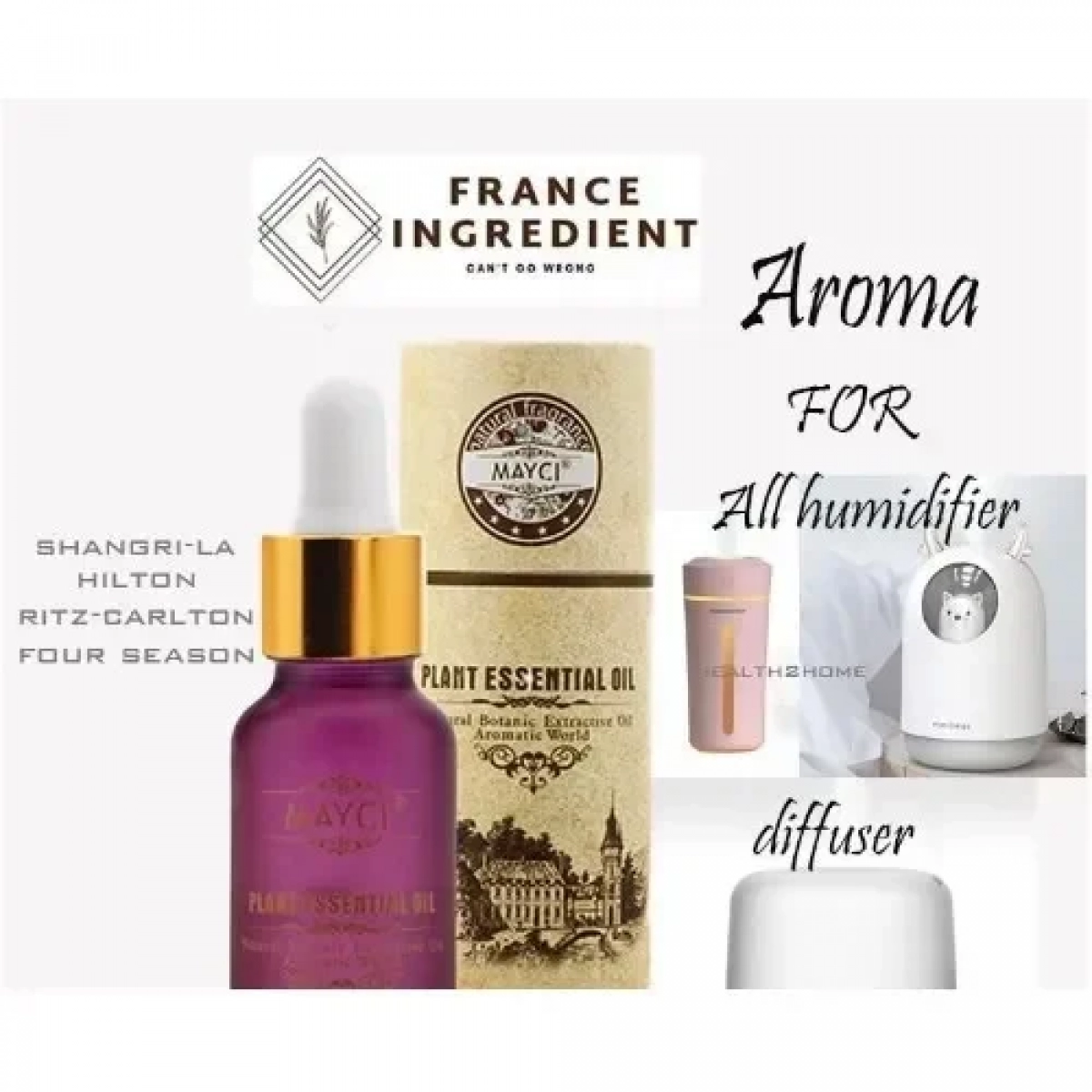 MAYCI HOTEL Αρωματικό Αιθέριο Έλαιο 20 ml για Διαχύτη αέρα / Υγραντήρα HILTON