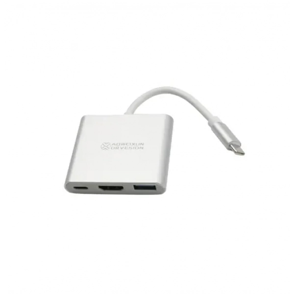 Μετατροπέας Type C σε HDMI-USB 3.0-Type C YWX-HD 3X1