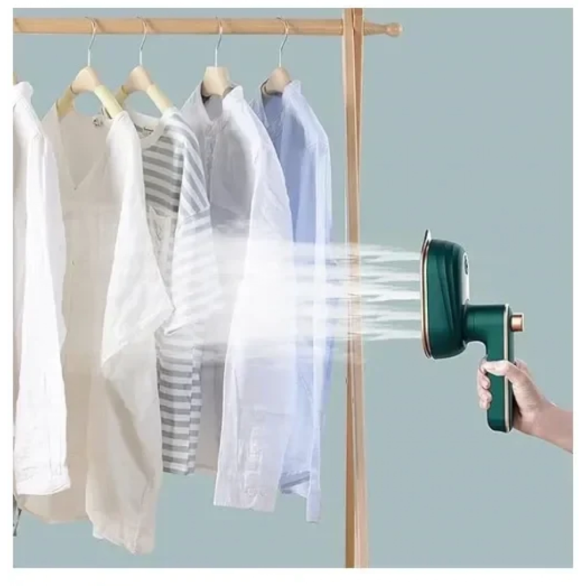 Μίνι ηλεκτρικό σίδερο ταξιδιού Mini Electric Iron πράσινο - Image 2