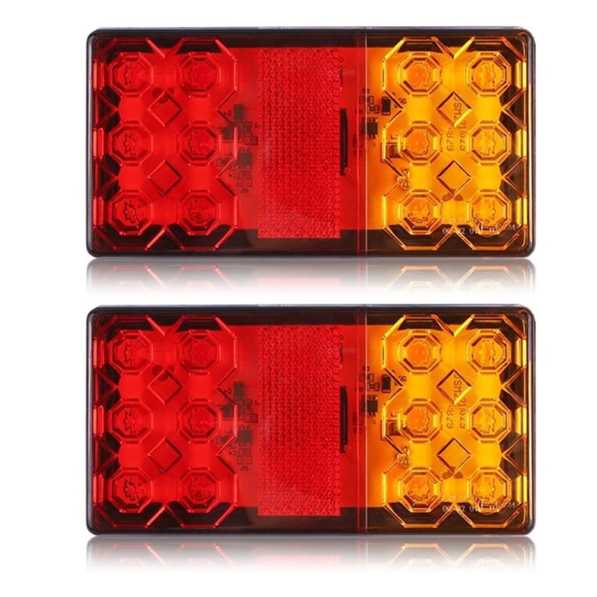 Πίσω φανάρια φορτηγού 12V – 24V 16SMD σετ 2 τεμάχια SY-HWD0154B