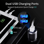 Πομπός αυτοκινήτου FM Transmitter Bluetooth 5.0+EDR με θύρα ταχείας φόρτισης QC3.0 – BC49BQ