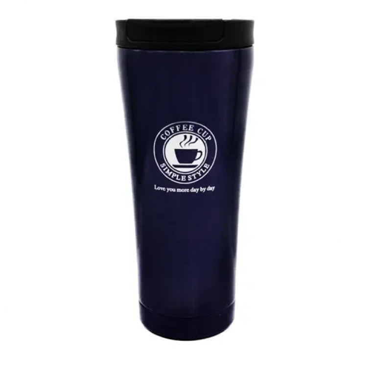 Ποτήρι θερμός με καπάκι ασφαλείας 500ml JB-1713 μπλε