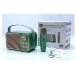 Σύστημα καραόκε με ασύρματο μικρόφωνο Bluetooth YS-104 πράσινο - Image 2