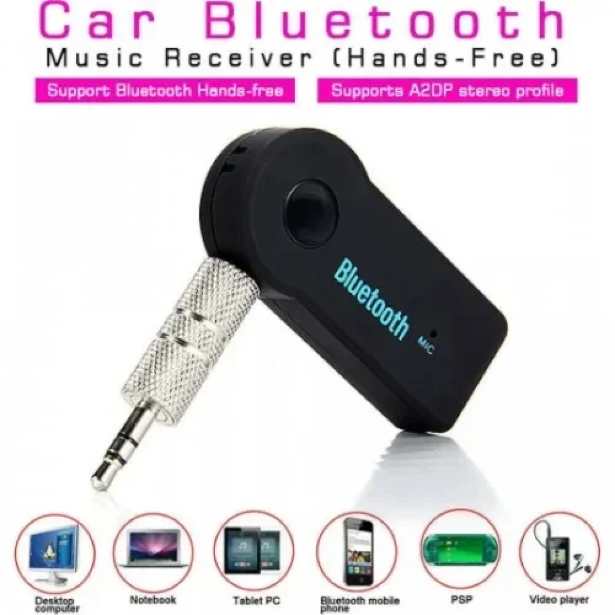 Bluetooth Receiver 3.5mm Jack με ενσωματωμένο μικρόφωνο για αυτοκίνητο BT350