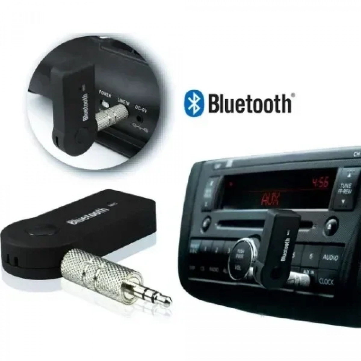Bluetooth Receiver 3.5mm Jack με ενσωματωμένο μικρόφωνο για αυτοκίνητο BT350