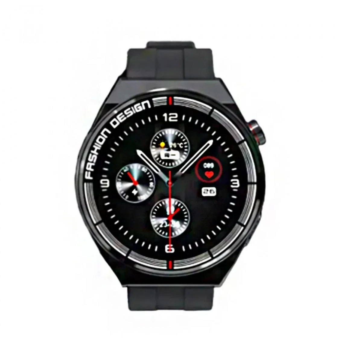 Moxom Sports MX-WH04 Αδιάβροχο Smartwatch με Παλμογράφο (Μαύρο)