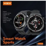 Moxom Sports MX-WH04 Αδιάβροχο Smartwatch με Παλμογράφο (Μαύρο)