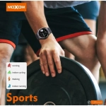 Moxom Sports MX-WH04 Αδιάβροχο Smartwatch με Παλμογράφο (Μαύρο)