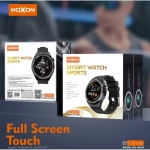 Moxom Sports MX-WH04 Αδιάβροχο Smartwatch με Παλμογράφο (Μαύρο)