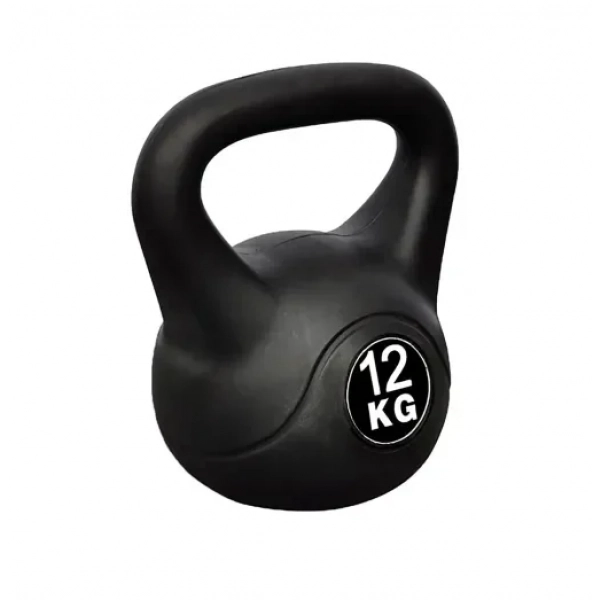 Βαράκι γυμναστικής kettlebell από PVC 12kg 25566-35 μαύρο