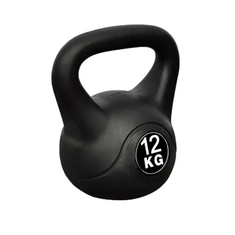 Βαράκι γυμναστικής kettlebell από PVC 12kg 25566-35 μαύρο