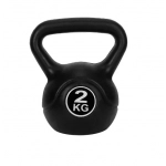 Βαράκι γυμναστικής kettlebell από PVC 2kg 25566-30 μαύρο