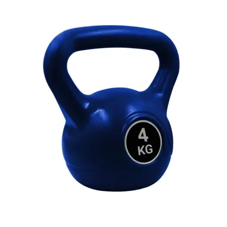 Βαράκι γυμναστικής kettlebell από PVC 4kg 25566-38 μπλε