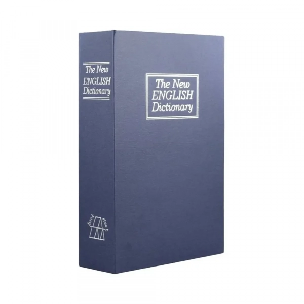 Βιβλίο Χρηματοκιβώτιο Ασφαλείας με Κλειδί 265x200x65mm σε Μπλε Χρώμα