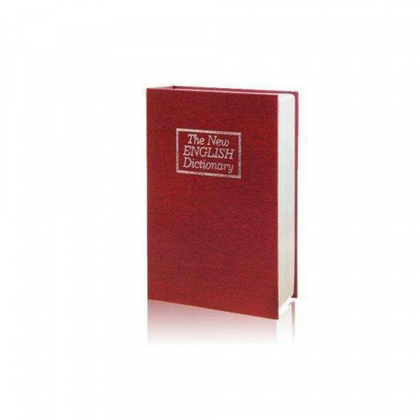 Βιβλίο Χρηματοκιβώτιο Ασφαλείας με Κλειδί 265x200x65mm σε Κόκκινο Χρώμα