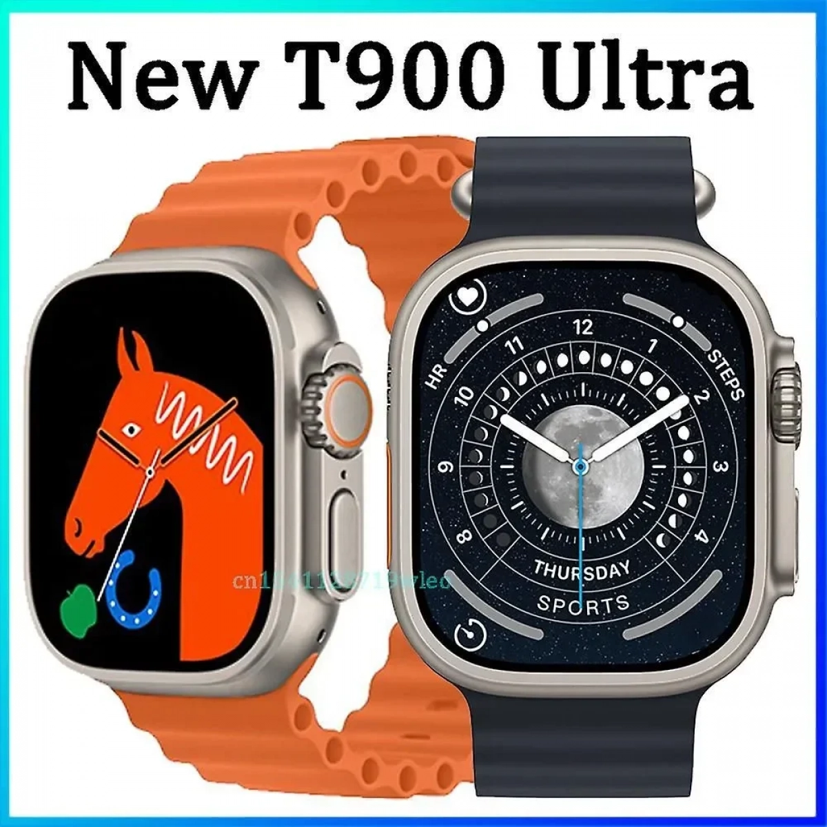 Σετ Smartwatch με Παλμογράφο και Ακουστικά Remax T900 Ultra σε Μαύρο Χρώμα
