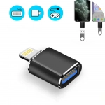 Αντάπτορας OTG Lightning Αρσενικό σε USB-A Θηλυκό Μαύρο
