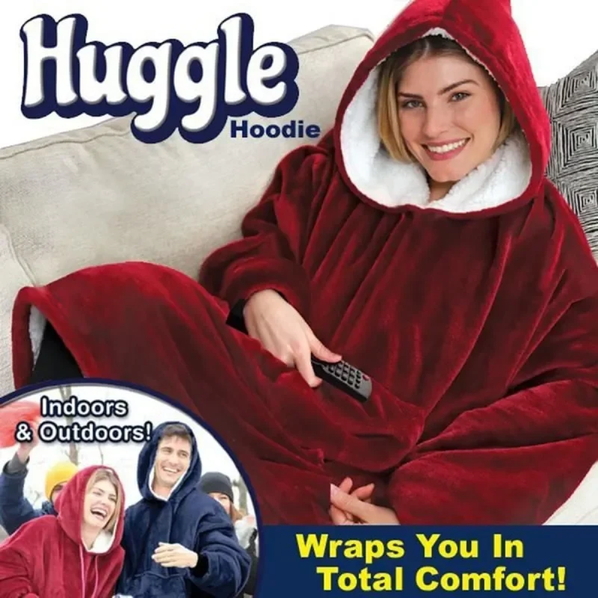 Huggle Plush Κουβέρτα Βελουτέ King Size 70x90εκ. Κόκκινο