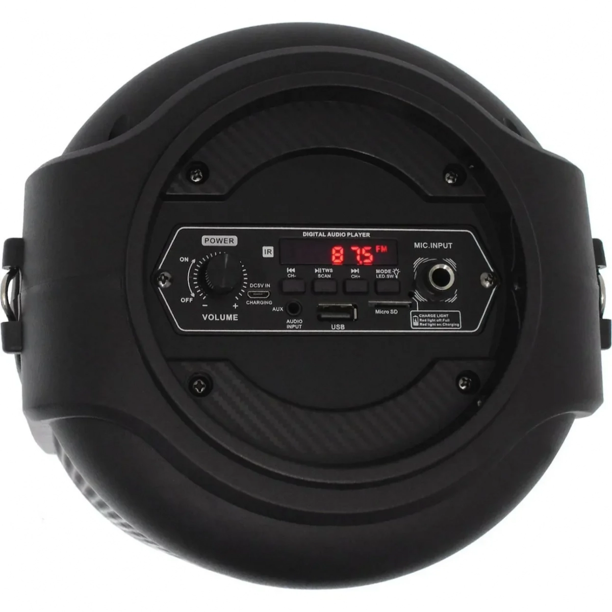 Ασύρματο Bluetooth φορητό ηχείο και karaoke USB με μικρόφωνο και XLR υποδοχή μαύρο Kimiso QS-3602