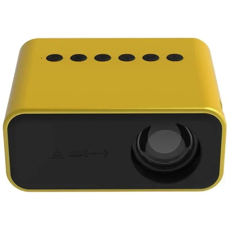 YT500 Mini Projector Τεχνολογίας Προβολής LCD Λάμπας LED με Φυσική Ανάλυση 320 x 240 και Φωτεινότητα 24 Ansi Lumens με WiFi Κίτρινος