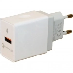 Φορτιστής Ταχείας Φόρτισης με Θύρα USB-A & Micro USB-C KLGO KC-09T Λευκό
