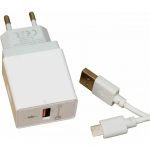 Φορτιστής Ταχείας Φόρτισης με Θύρα USB-A & Micro USB-C KLGO KC-09T Λευκό
