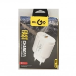 Φορτιστής Ταχείας Φόρτισης 3.0 με Θύρα USB-A KLGO KC-300 Λευκό