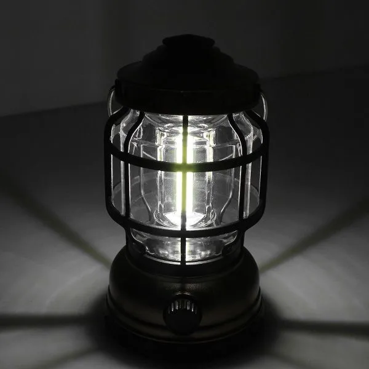 Φανάρι 3 COB Led Επαναφορτιζόμενο με Powerbank 180lm 8.5x6.5x14.7cm Χρυσό
