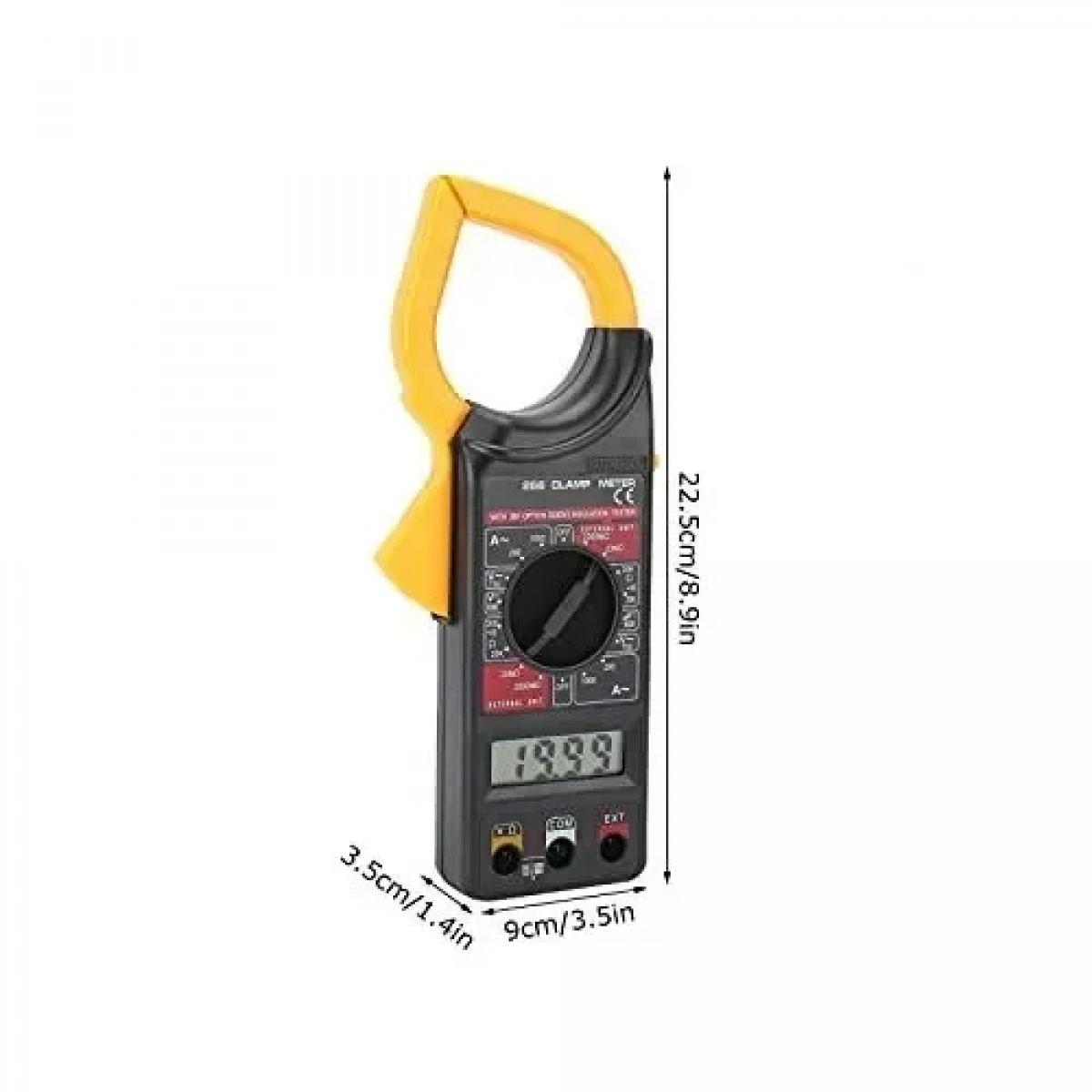 Ψηφιακή Αμπεροτσιμπίδα AC/DC DIGITAL CLAMP METER DT266 – OEM σε Κίτρινο Χρώμα