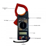 Ψηφιακή Αμπεροτσιμπίδα AC/DC DIGITAL CLAMP METER DT266 – OEM σε Κόκκινο Χρώμα